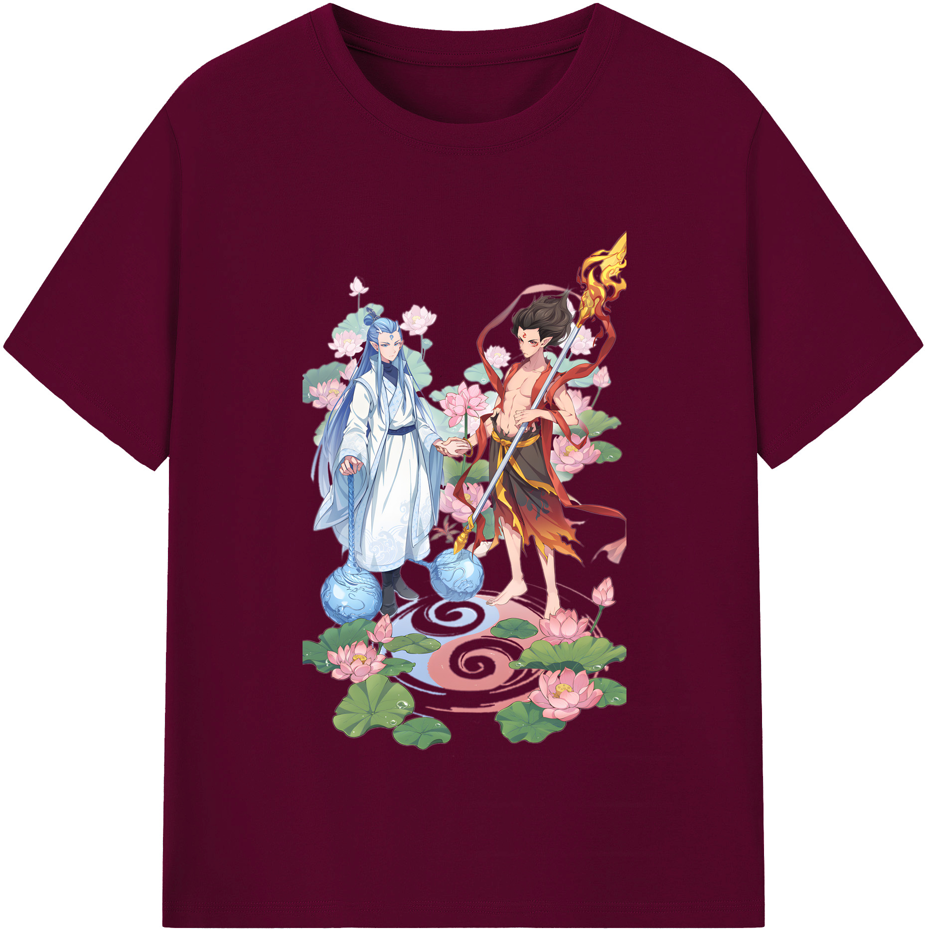 （画像用） Ne Zha 2 ナタ 魔童の大暴れ レディースカジュアルプリントTシャツ（綿100％）